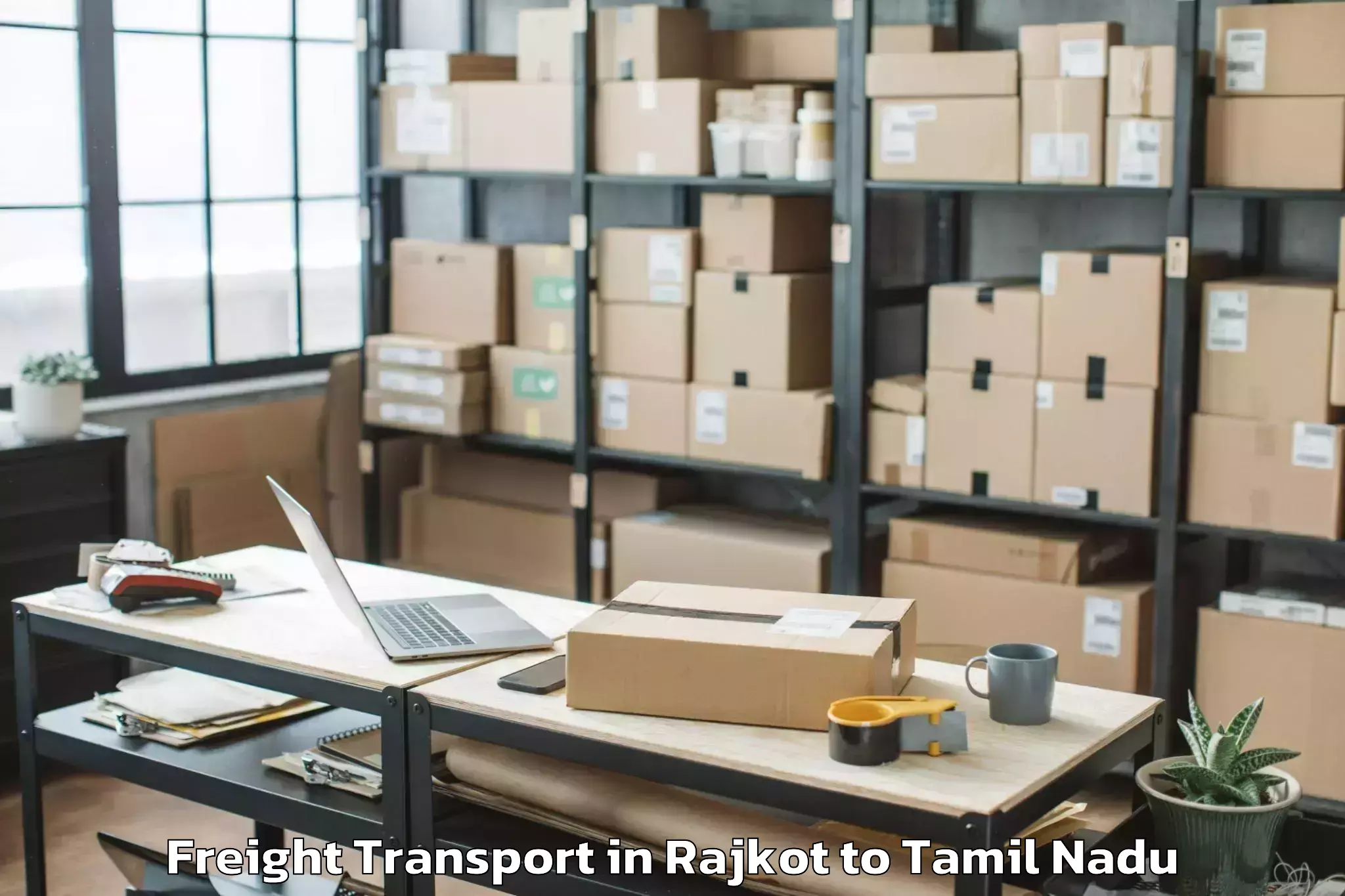 Top Rajkot to Sendurai Freight Transport Available